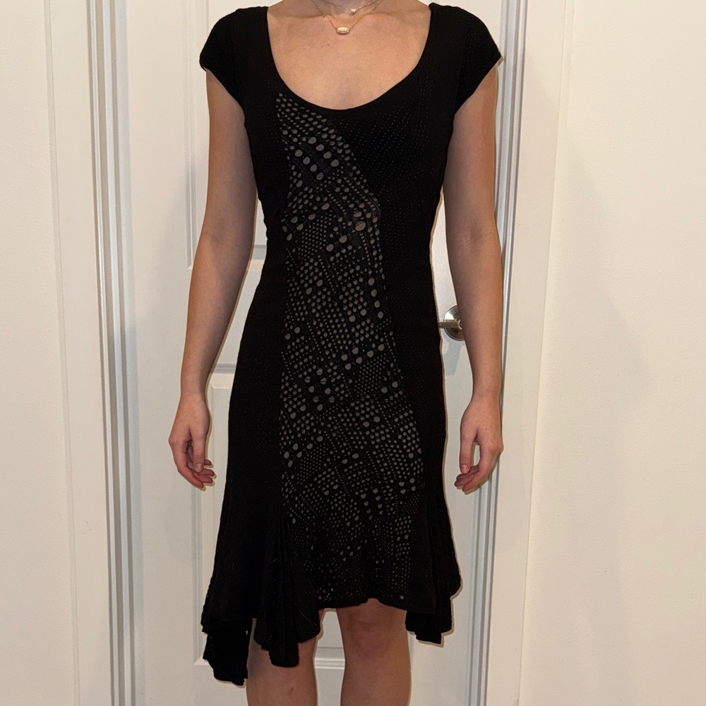 Zac Posen Elegant Black Asymmetrical Dress